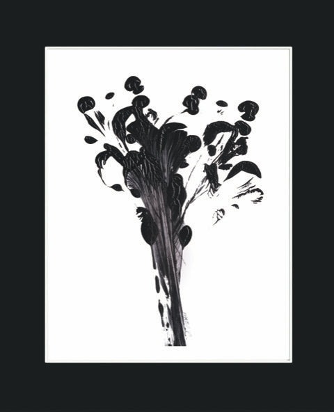 Black Flowers + Black Mount