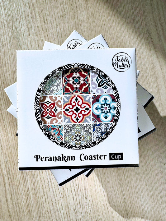 Peranakan Cup Coaster Lily